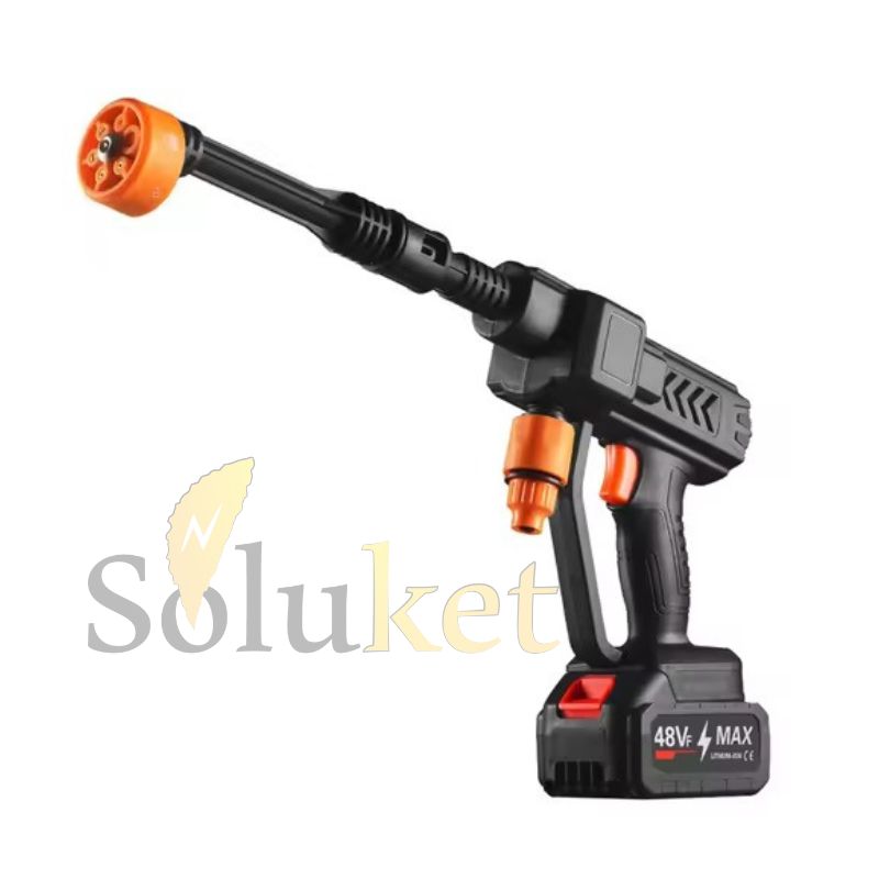 Soluket – Kit Nettoyeur Haute Pression 6 en 1 avec 2 batteries 48 V